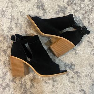 Sole Society Peep Toe Ankle Boots